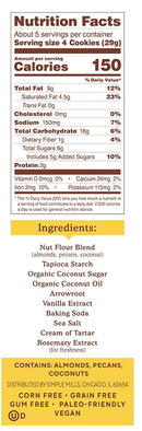 Simple Mills Crunchy Cookies, 5.5 oz.