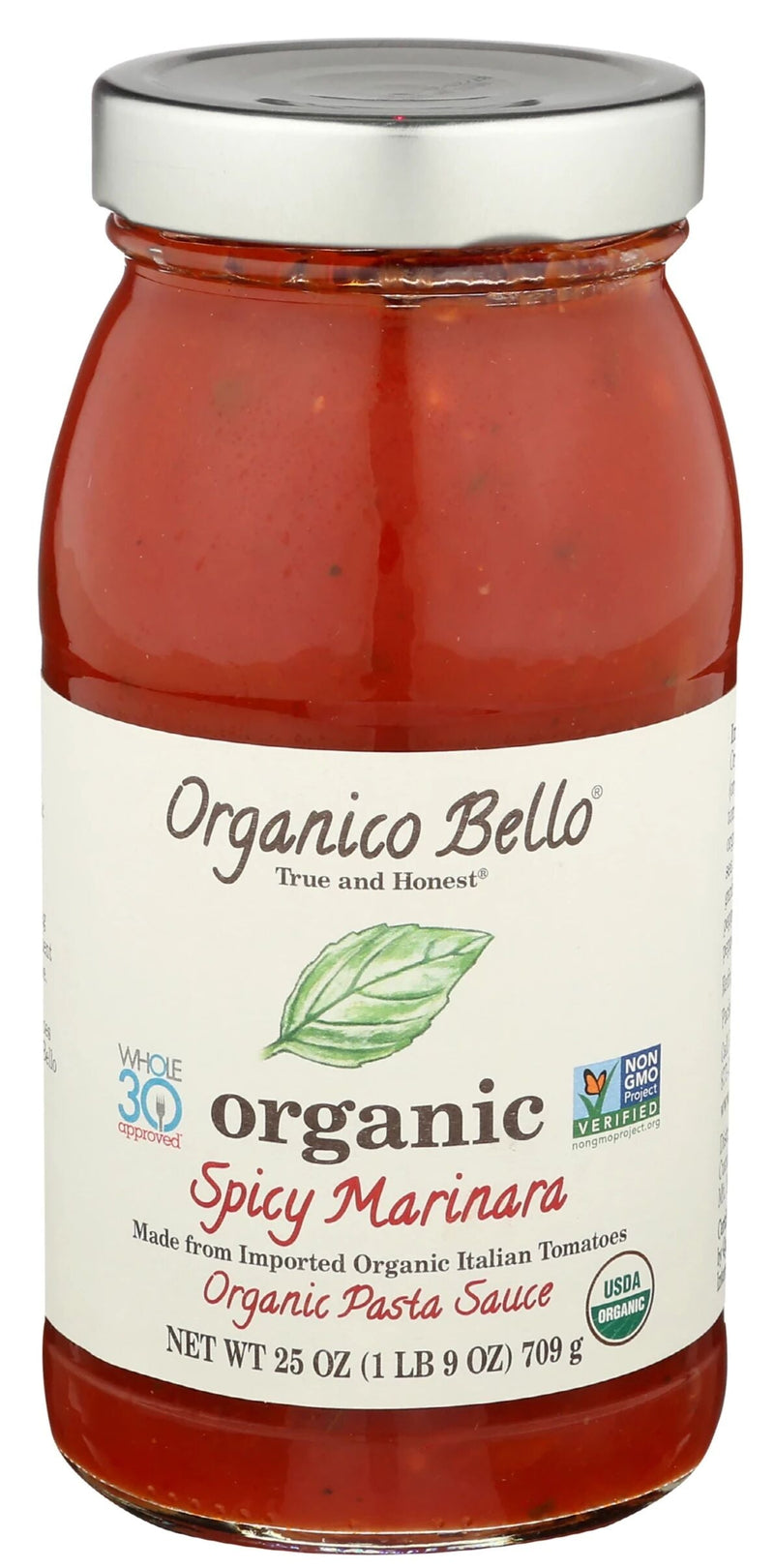 Organico Bello No Sugar Added Organic Pasta Sauce