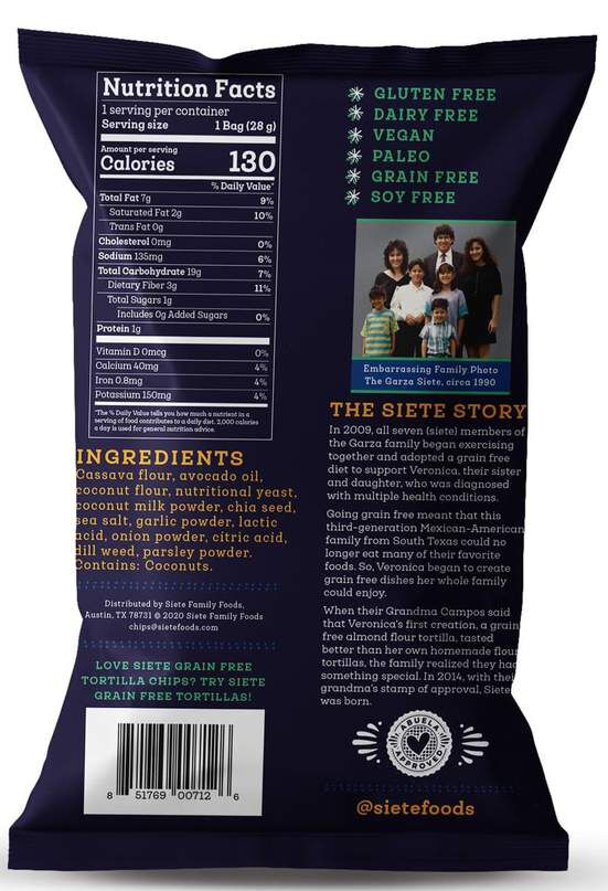 Siete Foods Grain Free Tortilla Chips