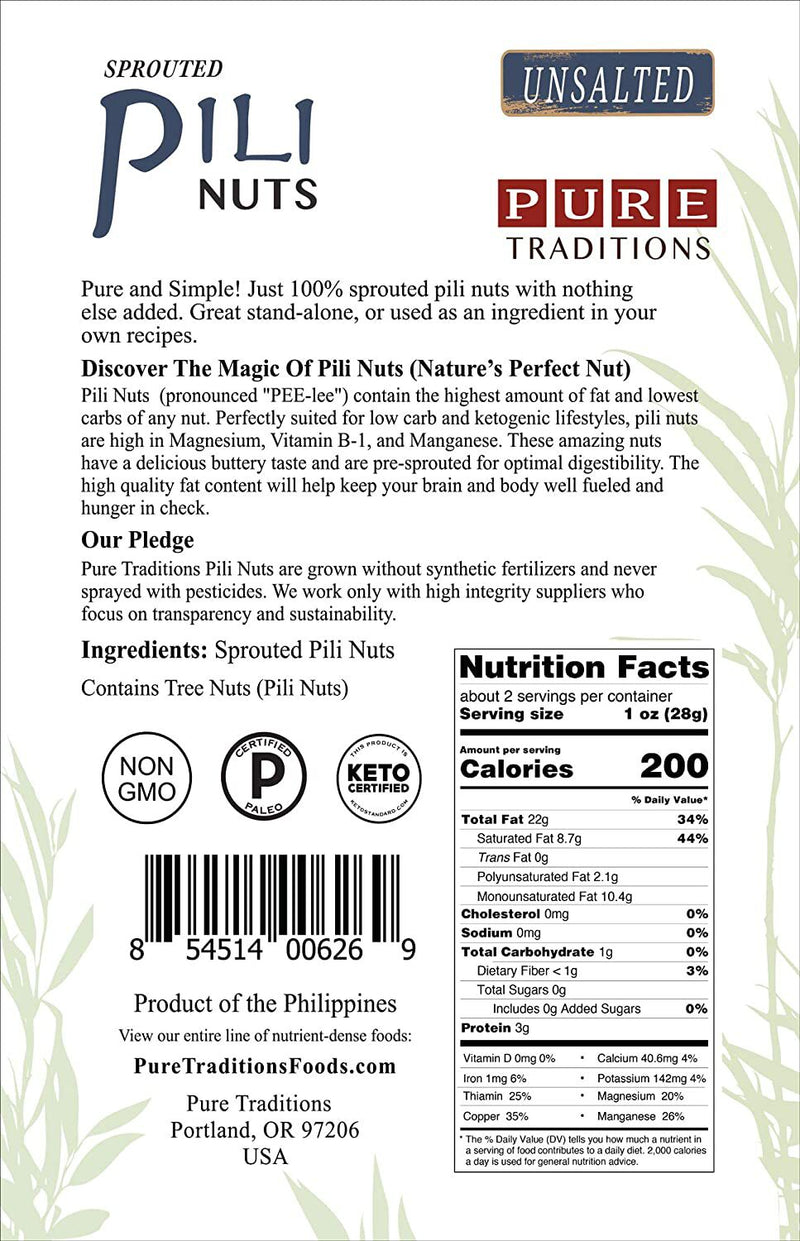 Pure Traditions Sprouted Pili Nuts