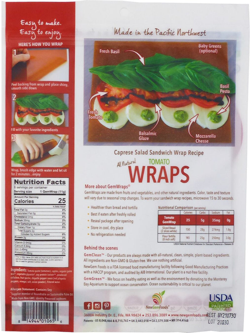 NewGem Foods GemWraps