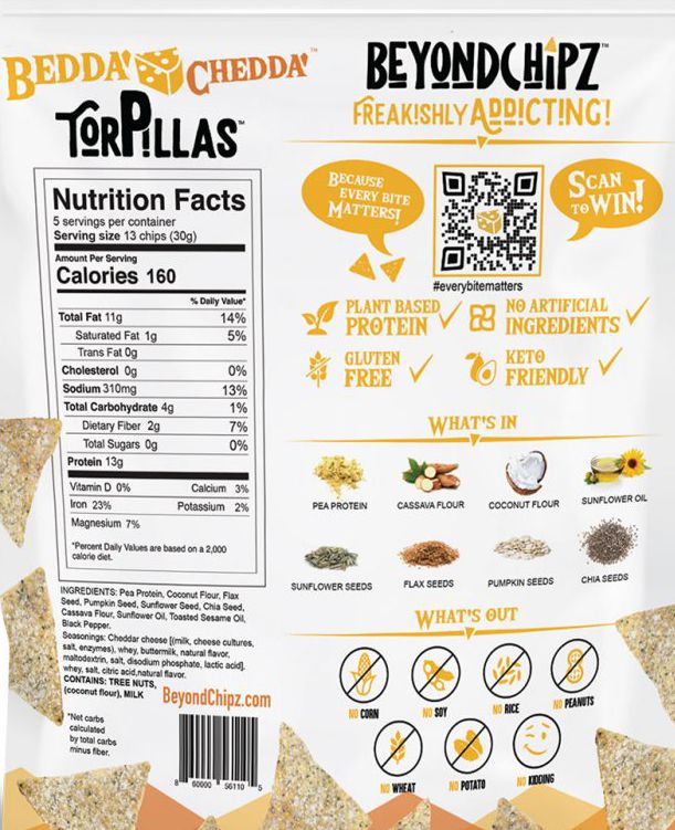 BeyondChipz Torpillas High Protein Tortilla Chips