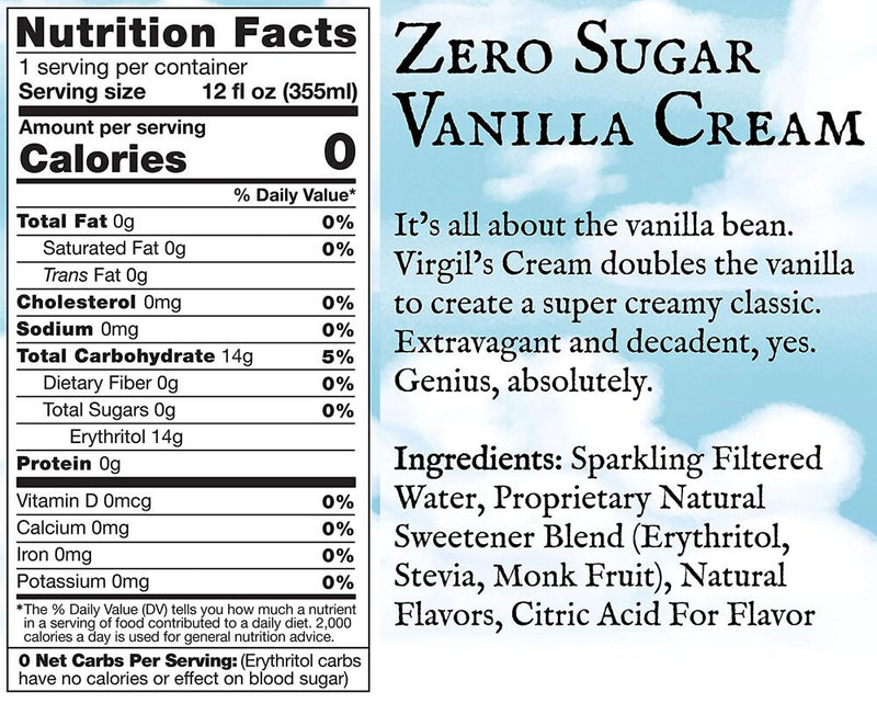 Virgil's Zero Sugar Soda