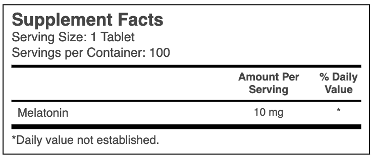 Superior Source Melatonin 10mg MicroLingual® Instant Dissolve Tablets 