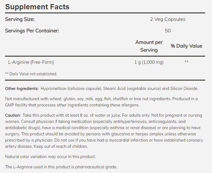 NOW L-Arginine