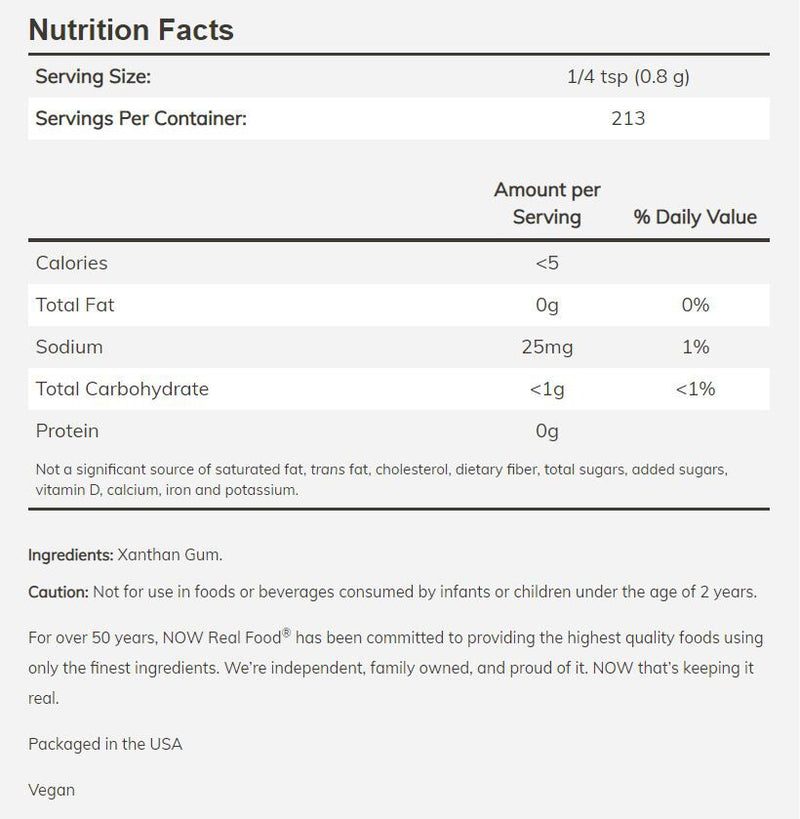 NOW Xanthan Gum Powder 6 oz. 