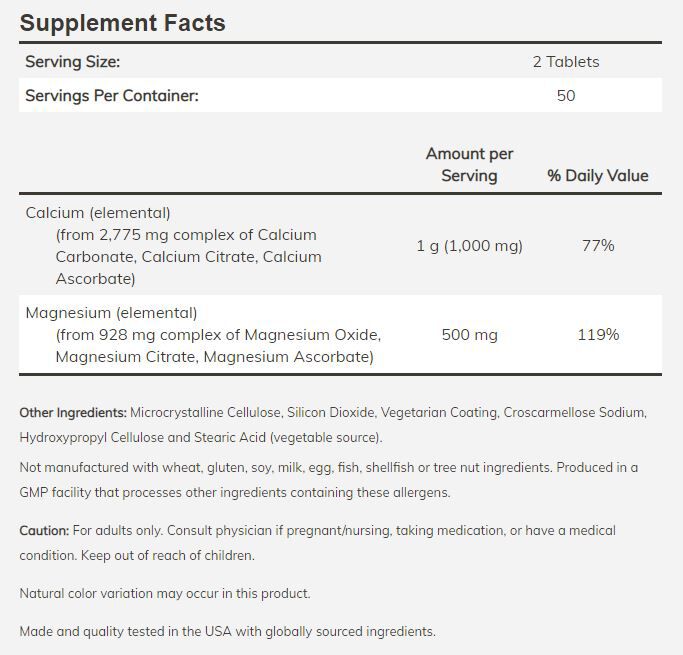 NOW Calcium & Magnesium