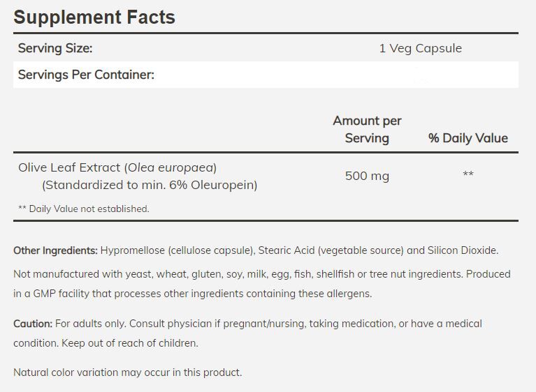 NOW Olive Leaf Extract