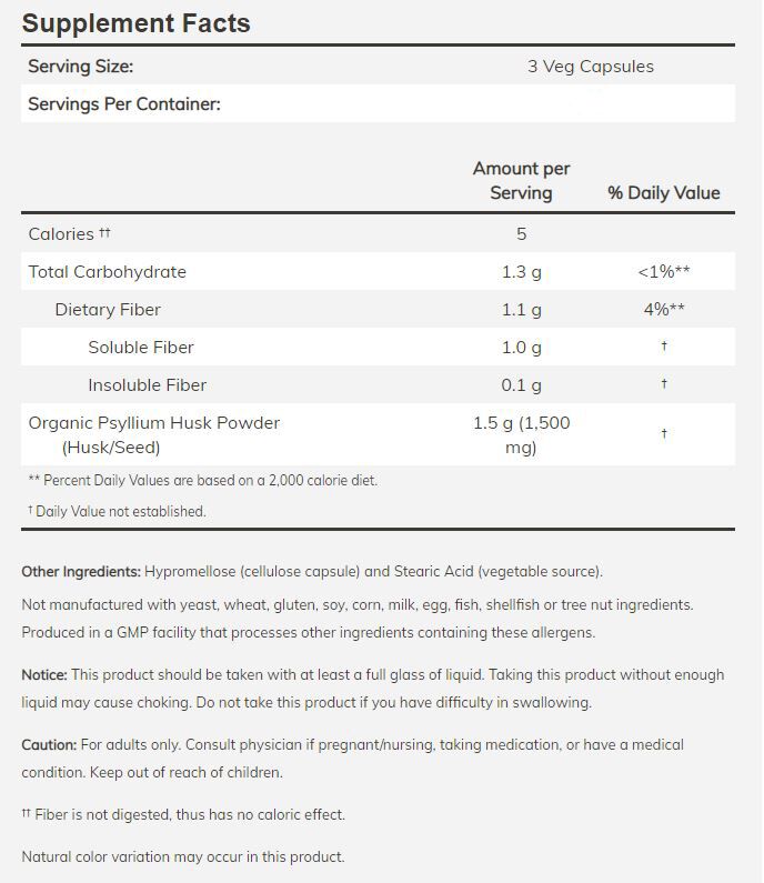 NOW Psyllium Husk Caps