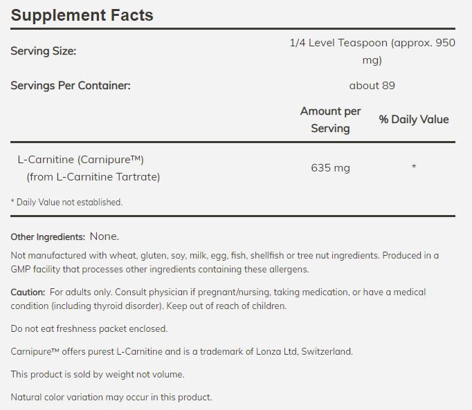 NOW L-Carnitine