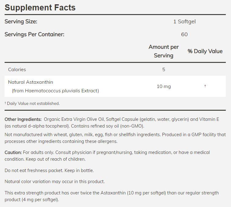 NOW Astaxanthin