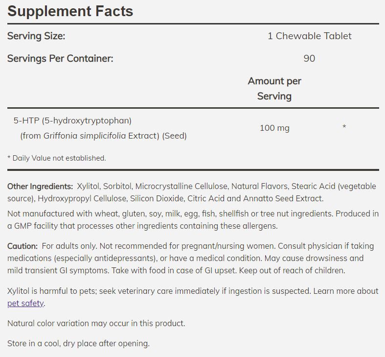 NOW 5-HTP