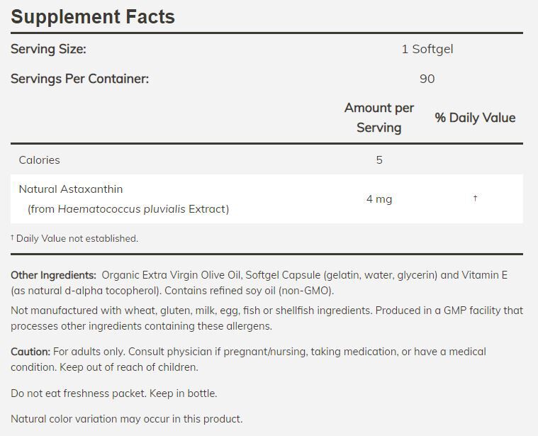 NOW Astaxanthin