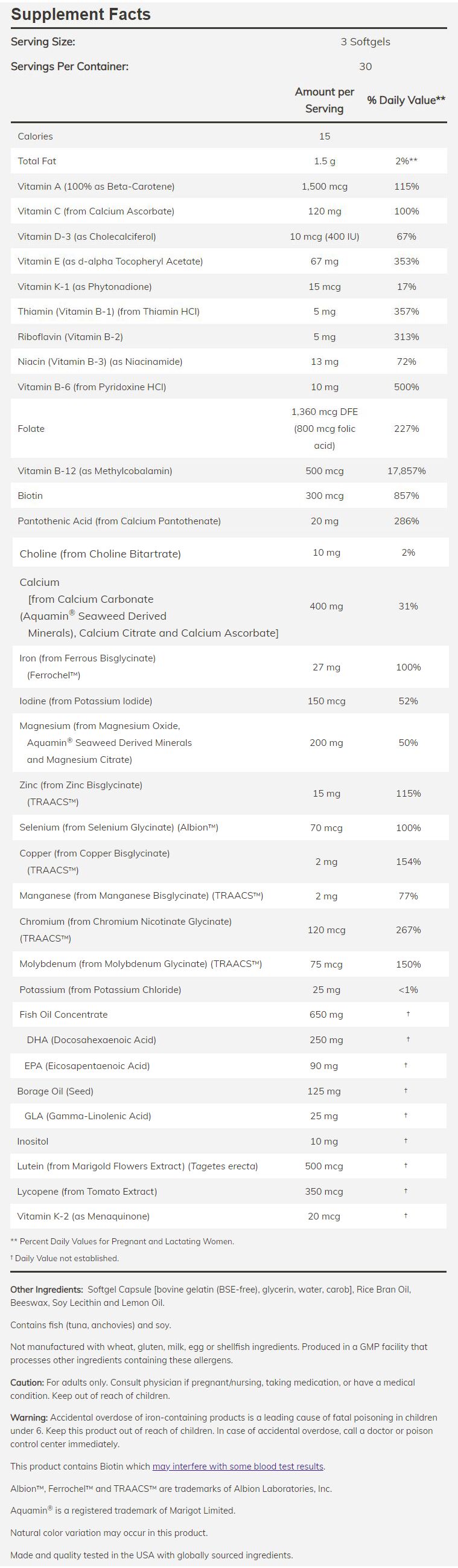 NOW Prenatal Gels + DHA 90 softgels 