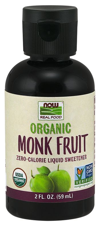 NOW Monk Fruit Liquid Sweetener, Organic