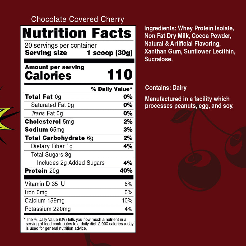 Inspire Chocolate Covered Cherry Protein Powder by Bariatric Eating