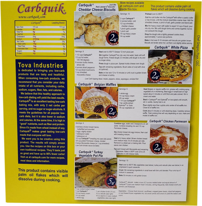 Tova Carbquik Bake Mix (CLEARANCE: Best by February 06, 2025)