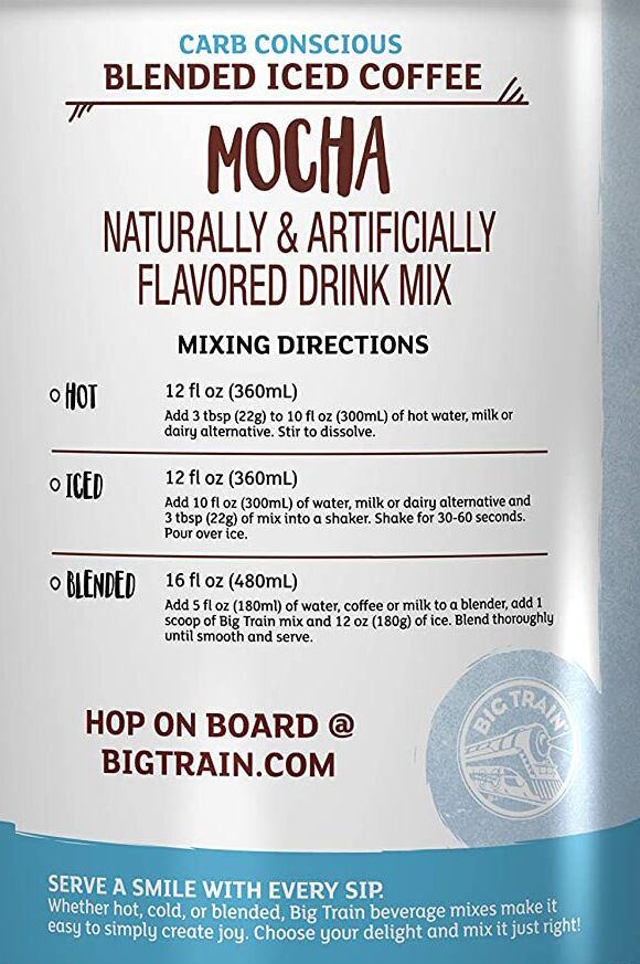 Big Train Carb Conscious Drink Mix