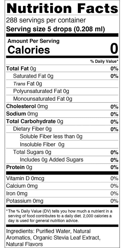 SweetLeaf Sweet Drops Flavored Stevia Sweetener