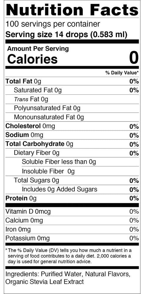 SweetLeaf Sweet Drops Flavored Stevia Sweetener