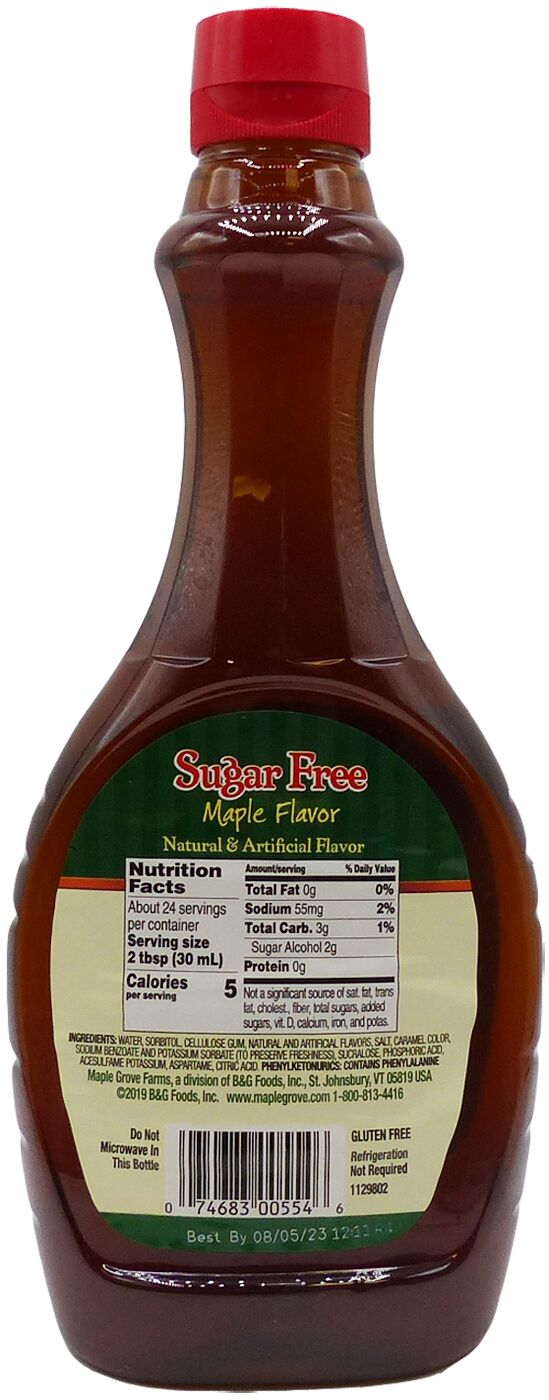 Maple Grove Farms Sugar-free Syrup