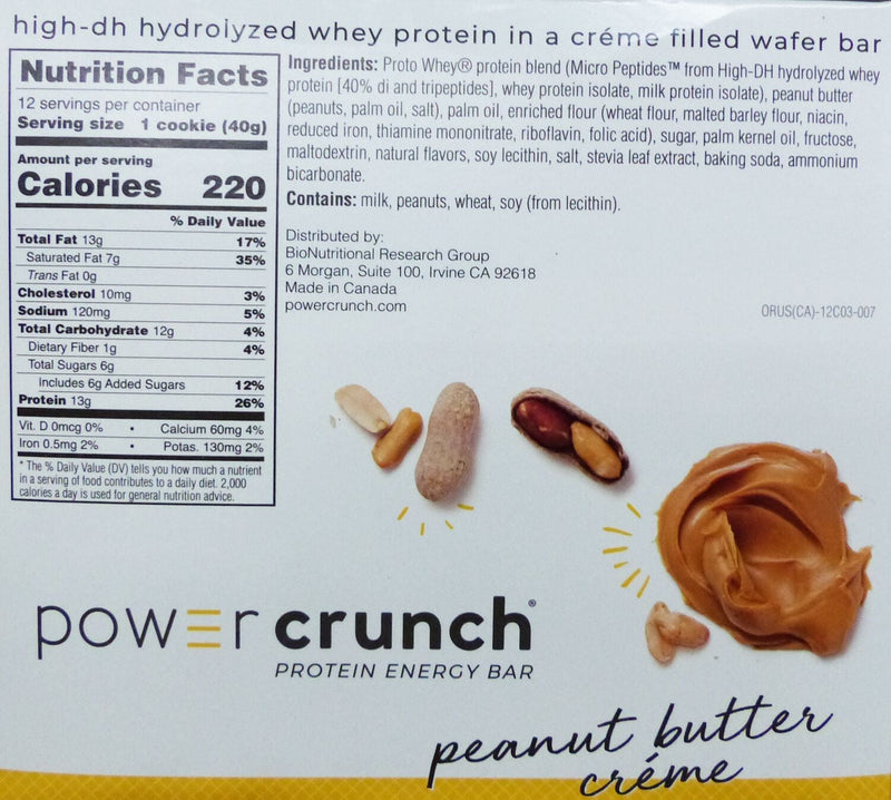 BNRG Power Crunch Protein Bars