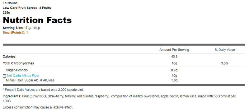 La Nouba Low Carb Fruit Spread