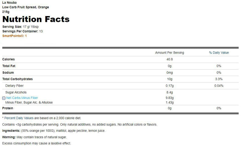 La Nouba Low Carb Fruit Spread