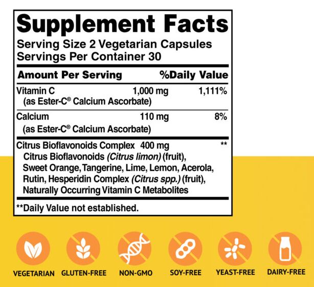 American Health Ester-C w/ Citrus Bioflavonoids