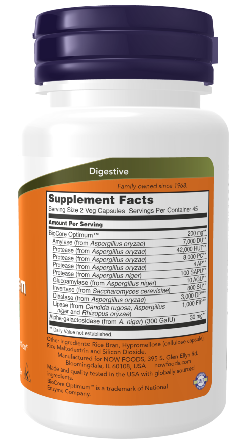 NOW Optimal Digestive System 90 Veg Capsules