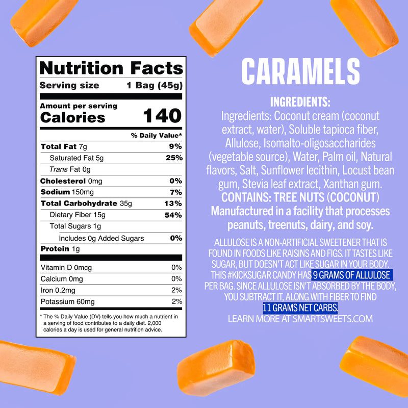 Smart Sweets Caramels 45g (1.6 oz) 