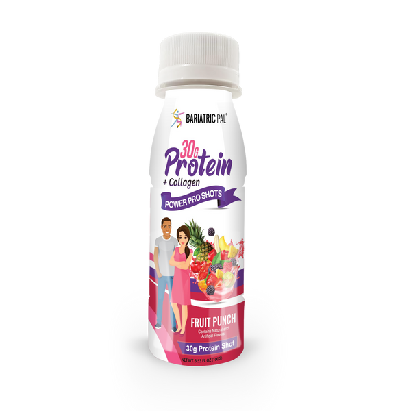 BariatricPal 30g Whey & Collagen Complete Protein Power Pro Shots - Fruit Punch