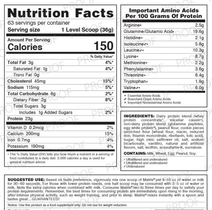 Syntrax Matrix Sustained-Release Protein Blend