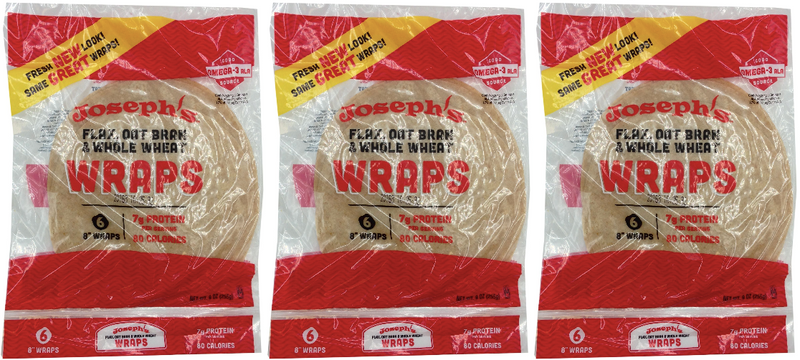 Joseph's Bakery Flax Oat Bran & Whole Wheat Wraps