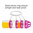 4 Compartment Twist Lock, Stackable, Leak-Proof, Food Storage, Snack Jars & Portion Control Lunch Box by BariatricPal 