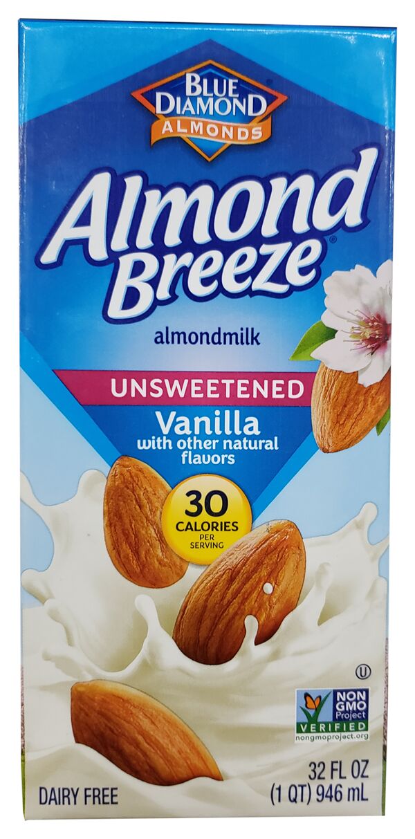 Blue Diamond Almond Breeze Unsweetened Almond Milk