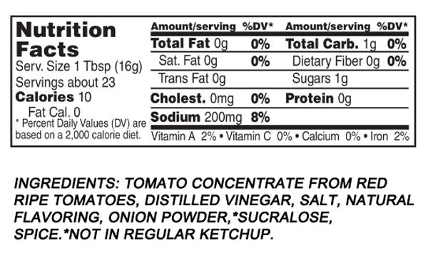 Heinz No Sugar Added Tomato Ketchup 13 oz. 