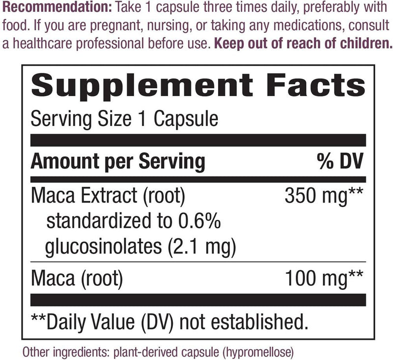 Nature's Way Maca 60 vegan capsules 