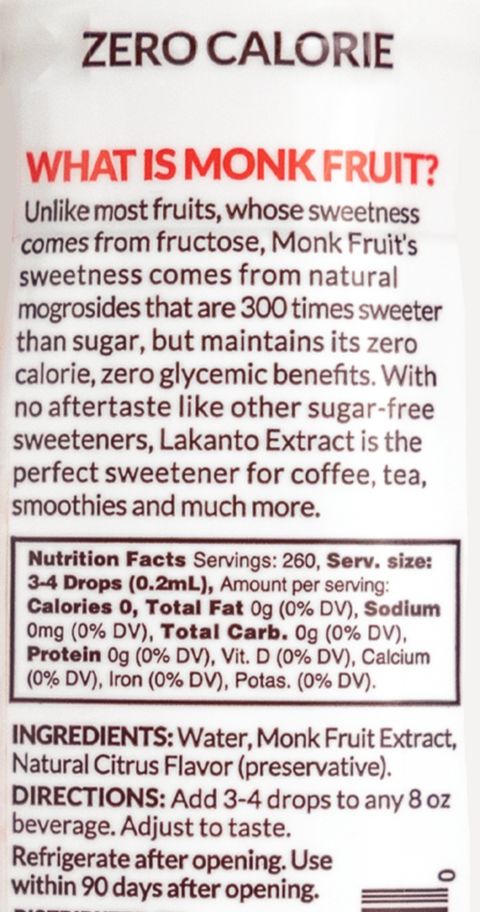 Lakanto Liquid Monkfruit Sweetener