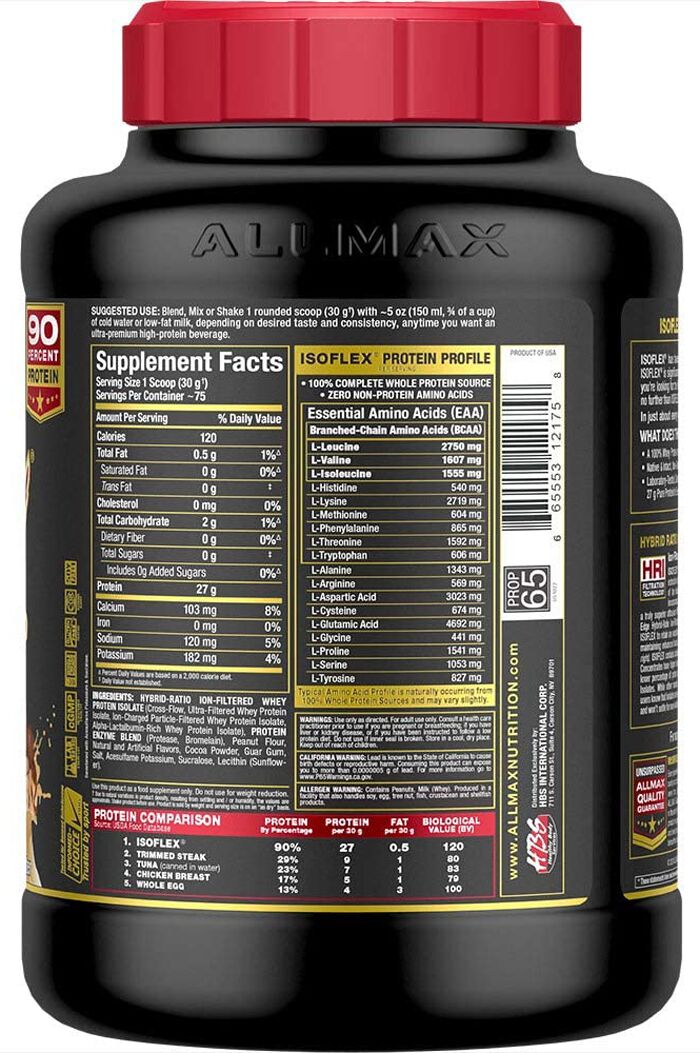 AllMax Nutrition IsoFlex Whey Protein Isolate