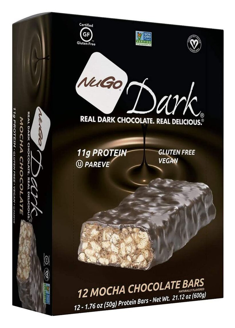 NuGo Dark Bars, 12 Bars