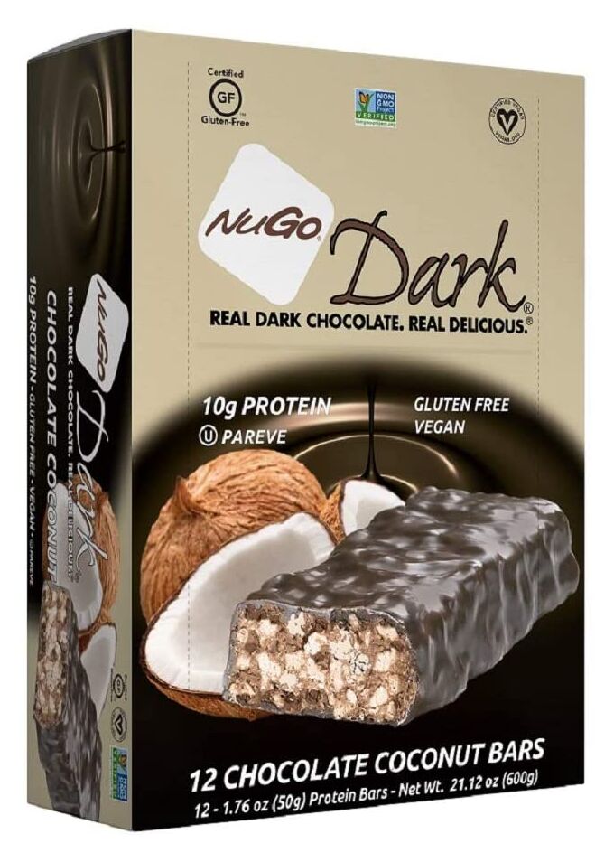 NuGo Dark Bars, 12 Bars