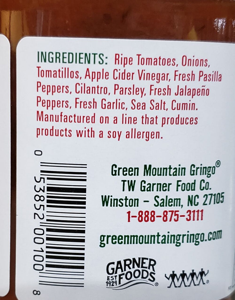 Green Mountain Gringo Salsa