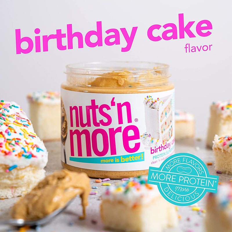 Nuts 'n More Protein Peanut Spread, Birthday Cake 16 oz. 