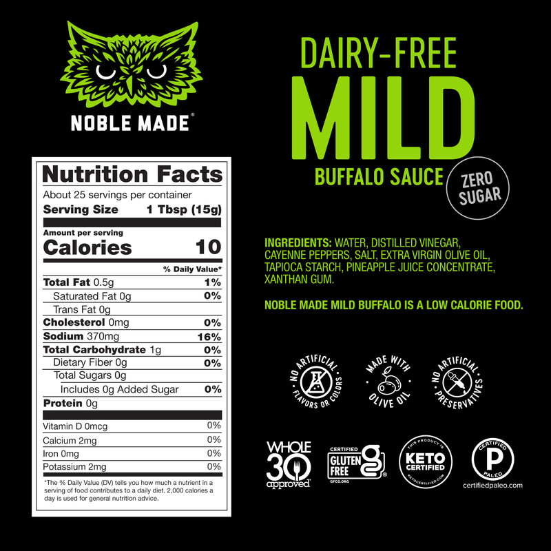 Noble Made Dairy-Free Buffalo Sauce