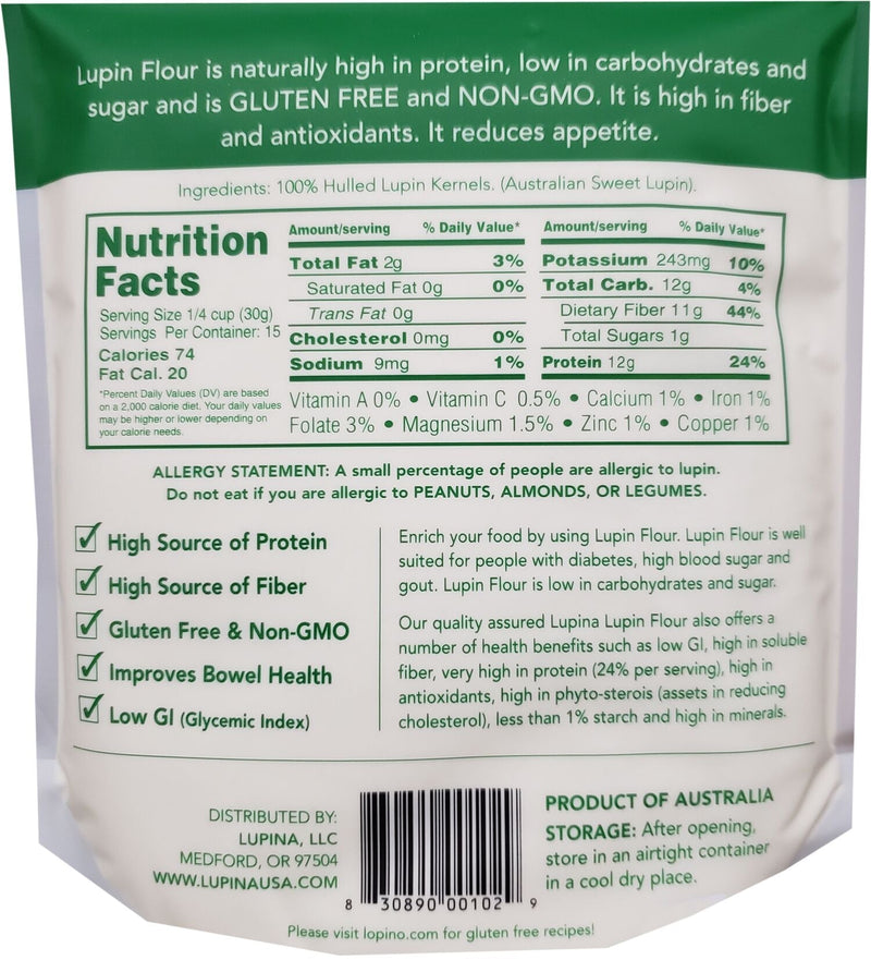 Lupina Lupin Flour 1 lb. 