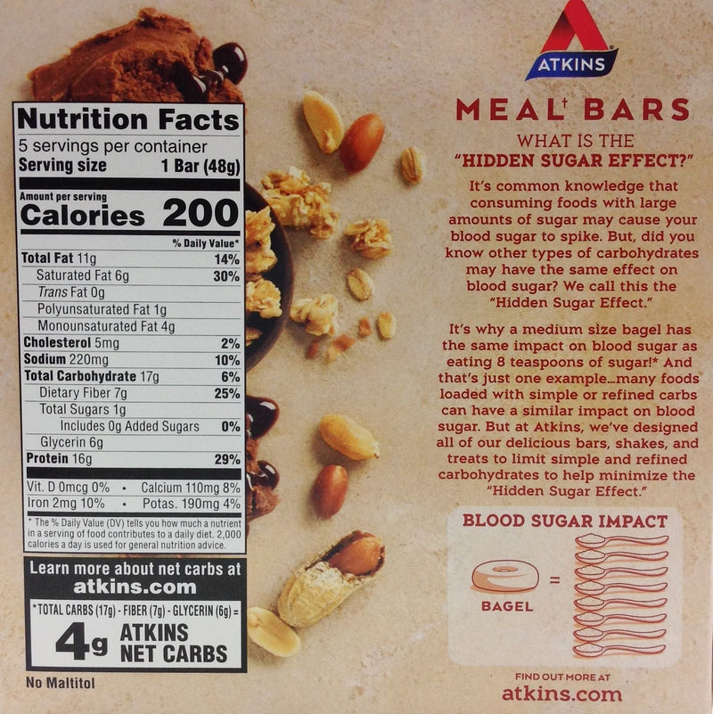 Atkins Nutritionals Meal Bars (5 bars)