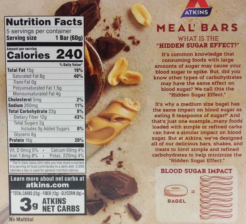 Atkins Nutritionals Meal Bars (5 bars)