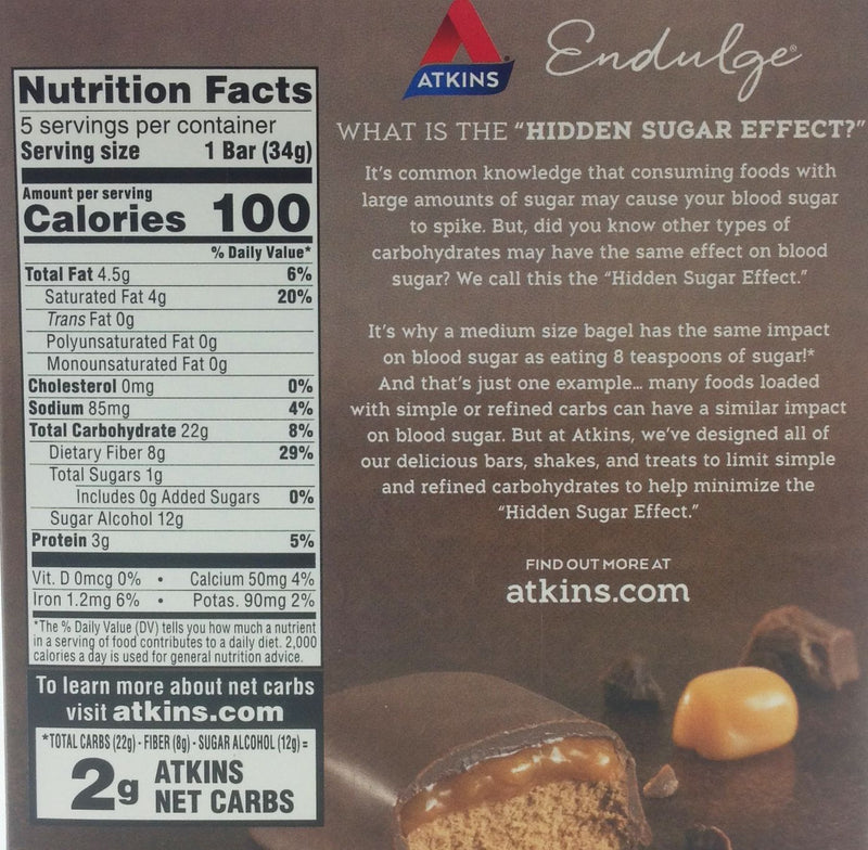 Atkins Nutritionals Endulge Candy Bars