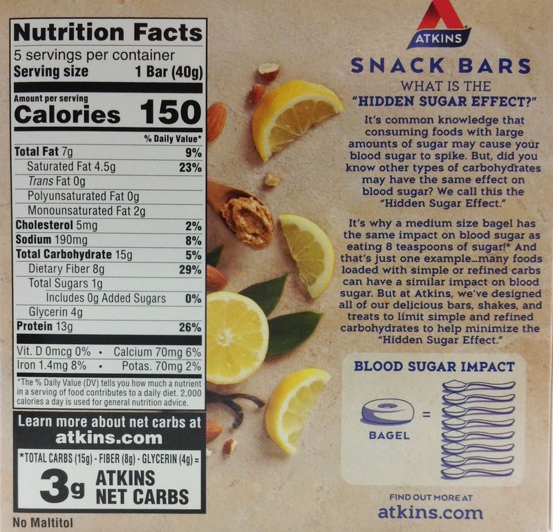 Atkins Nutritionals Snack Bars